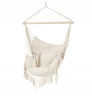 Hammock Chair with Two Cushions And Tassels for Indoor And Outdoor