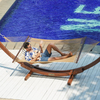 caribbean style rope hammock