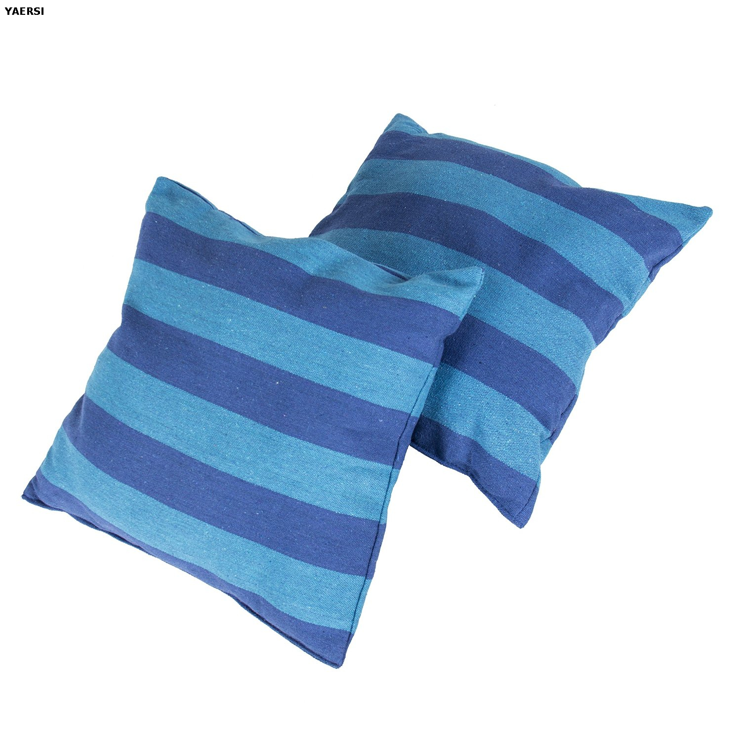 Hanging Hammock Swing with Two Cushions for Indoor And Outdoor Stripe Colors
