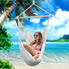 Hanging Hammock Swing with Two Cushions Plain Color