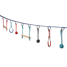 Ninja Line Combo including Intro Kit and Climbing Rope for Inddor And Outdoor