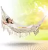 Macrame Fringe Double Hammock for Indoor And Outdoor