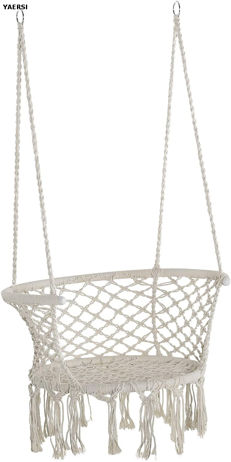 Semicircle Macrame Hammock Swing Chair for Inddor And Outdoor