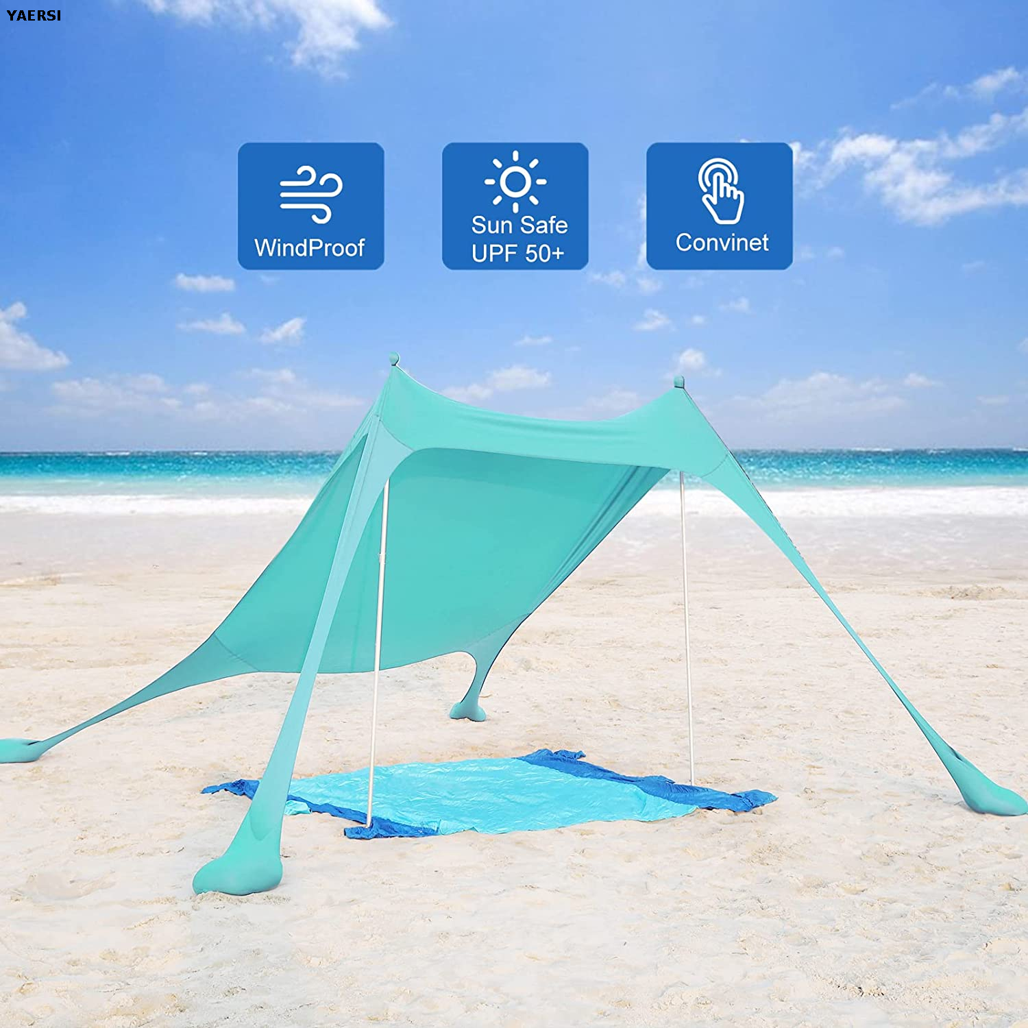 Beach Canopy for Outdoor, Camping, Backyard And Picnics