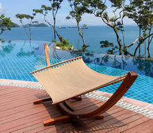 caribbean style rope hammock