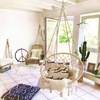 Round Handmade Macrame Hammock Swing Chair for Inddor And Outdoor