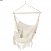Hammock Chair with Two Cushions And Tassels for Indoor And Outdoor